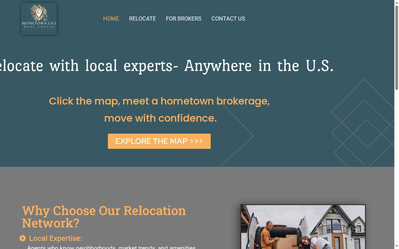 Current WordPress site screenshot