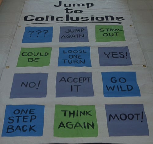Jump to Conclusions mat from Office Space